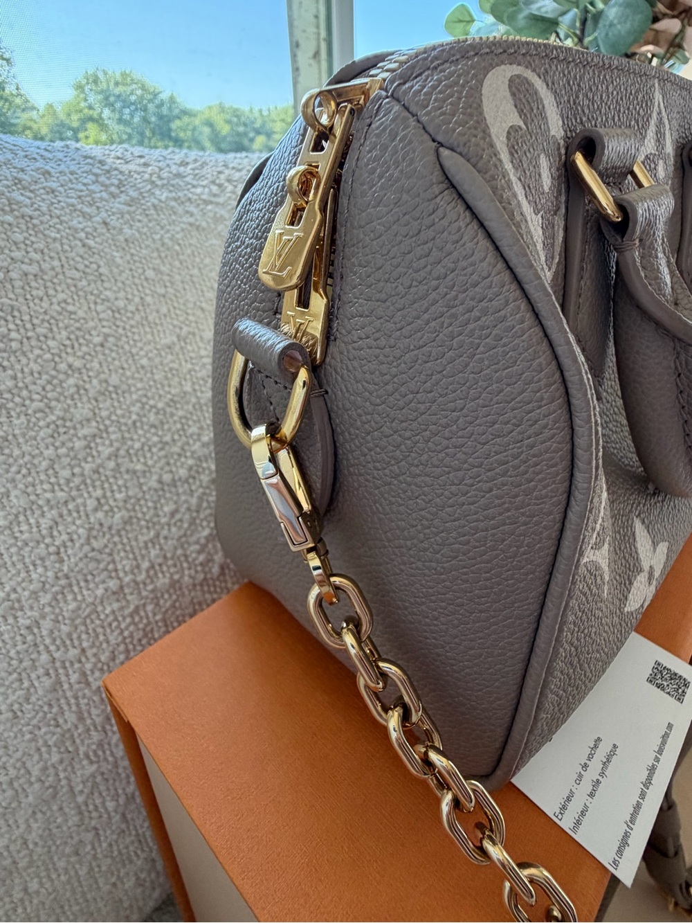 SOLD🎉Louis Vuitton Speedy Bandoulière 20 Bicolor Monogram Empreinte Handbag - Picture 6 of 13